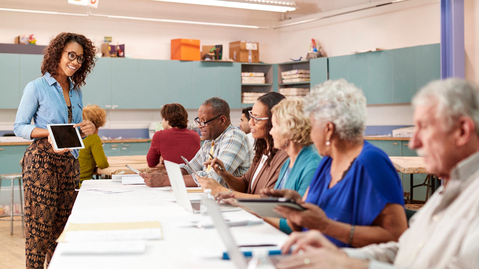 Home health aide providing compassionate care to a senior at home